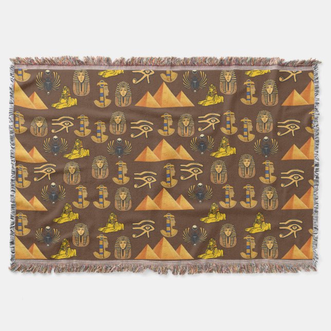 Pharaoh's Legacy: Antique Egyptian Patterns  Filt (Framsidan)