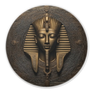 Pharaoh's Luxurious Copper-Guld Ceramic Knob Knopp