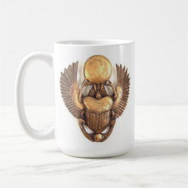 Pharaonic golden scarab kaffemugg