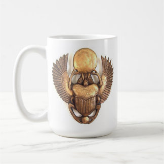 Pharaonic golden scarab kaffemugg