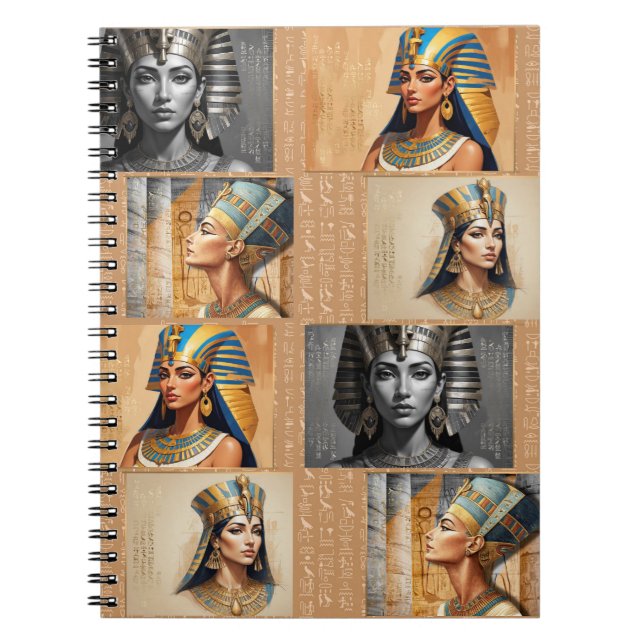 Pharaonic Queens – Ancient Egyptian Elegance Anteckningsbok (Framsidan)