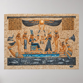 Pharaoniska solariska båtar poster