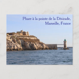 Phare à la pointe de la Désirade Postcard Vykort
