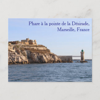 Phare à la pointe de la Désirade Postcard Vykort