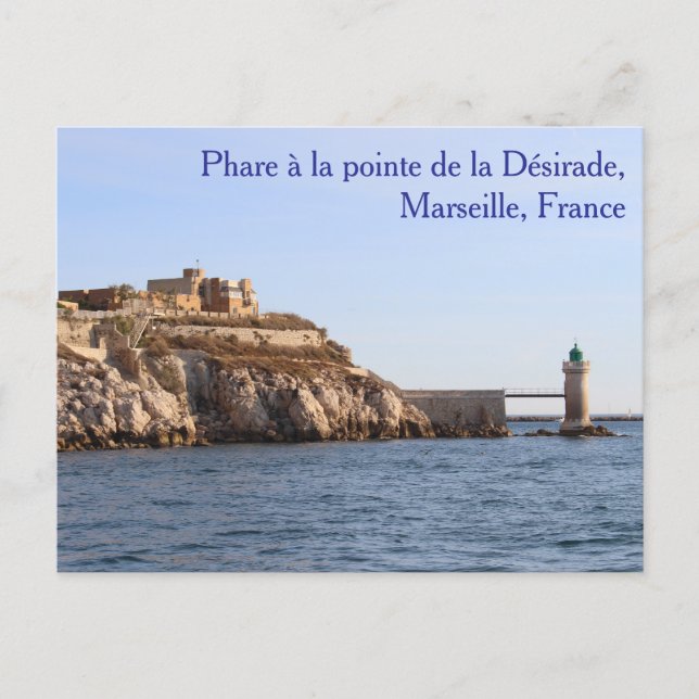 Phare à la pointe de la Désirade Postcard Vykort (Framsida)