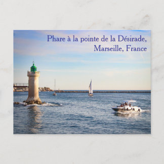 Phare à la pointe de la Désirade Postcard Vykort