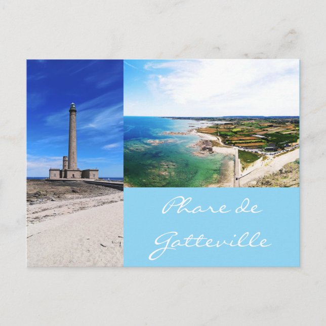 Phare de Gatteville Normandie France Vykort (Framsida)