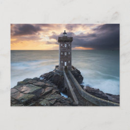 Phare de Kermorvan Finistère Frankrike Vykort