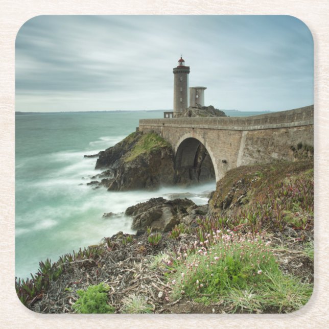Phare du Petit Minou Underlägg Papper Kvadrat (Framsidan)
