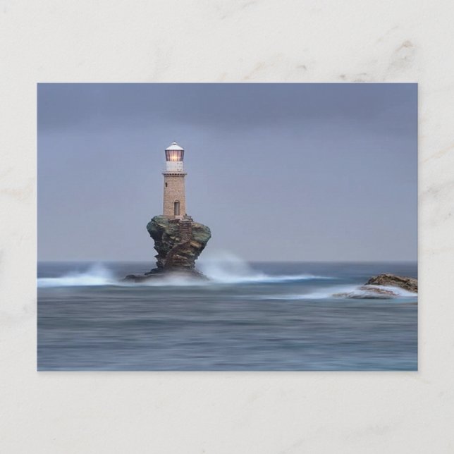 Phare Tourlitis - Ile d'Andros - Grèce Vykort (Framsida)