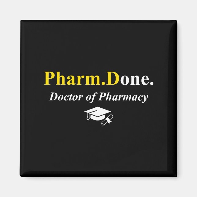 Pharm.klar. klar doktor i farmaci pharmd magnet (Framsidan)