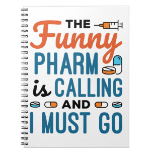 Pharm ringer och jag måste gå. anteckningsbok