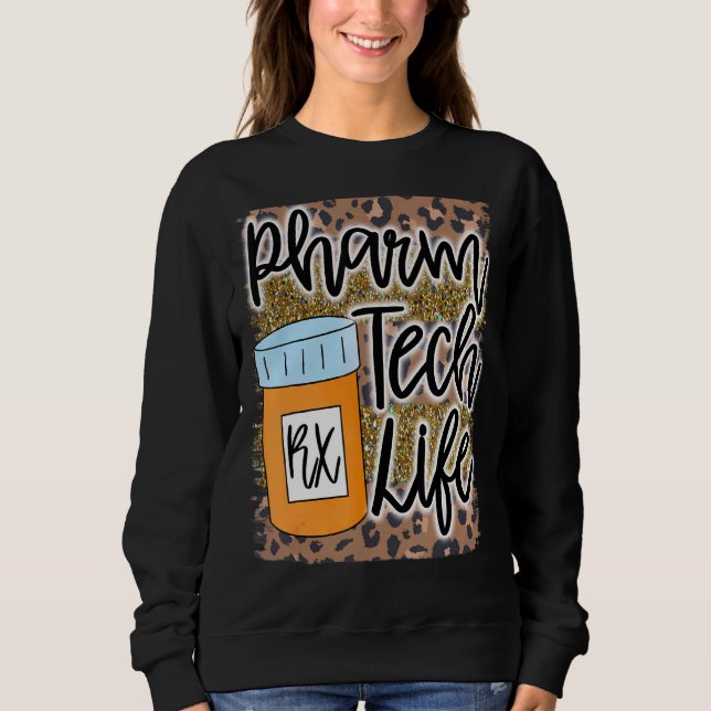 Pharm Tech Pharmacy Technician Life Rx Medicine Jo T Shirt (Framsida)
