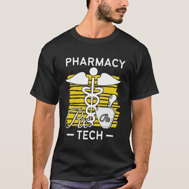 Pharma Technician Pullover Hoodie T Shirt (Framsida)