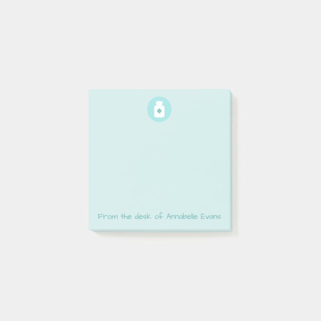 Pharmacist buteljerad medicin post-it block (Framsida)