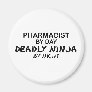 Pharmacist dödliga Ninja vid natt Magnet