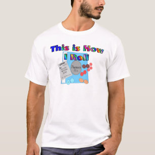 Pharmacist HUR JAG RULLAR unika diagram Tee Shirt