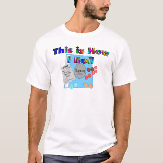 Pharmacist HUR JAG RULLAR unika diagram Tee Shirt