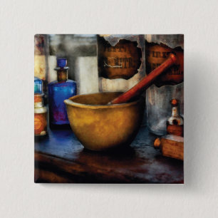 Pharmacist - mortel och Pestle Knapp