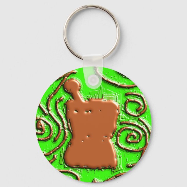 PHARMACIST Pestle & Mortar Design Gifts Nyckelring (Framsida)