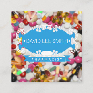 Pharmacist  Pharmacy Pills Store Fyrkantigt Visitkort