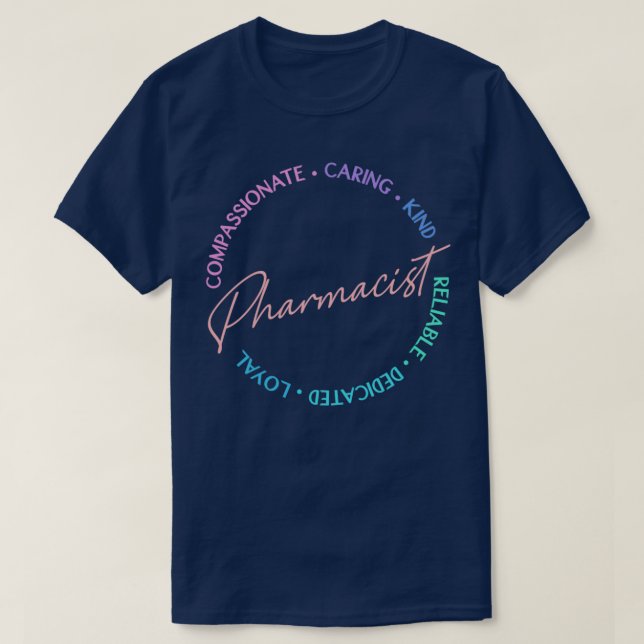 Pharmacist Qualities 1 T Shirt (Design framsida)