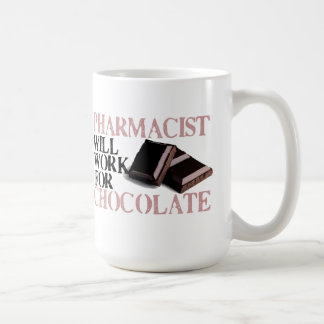 Pharmacist ska arbete för choklad kaffemugg