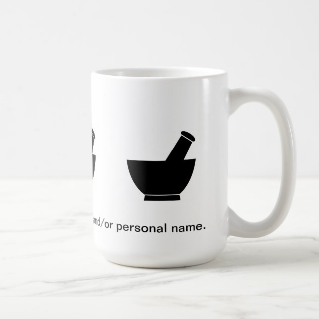 Pharmacist som blandar apotekkaffetravel mug kaffemugg (Höger)