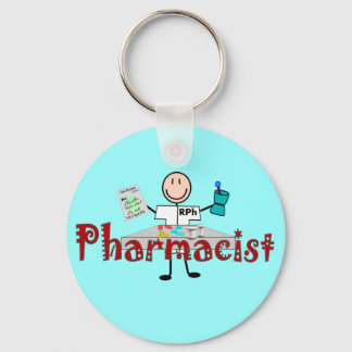 Pharmacist Stick Person—Gifts Nyckelring