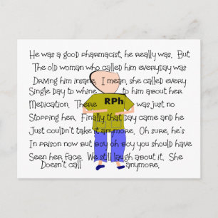 PHARMACIST Story ARt "Han Borttappadar det!" Vykort