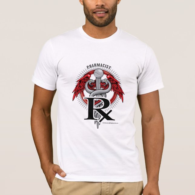 PharmacistCaduceus T-shirt (Framsida)