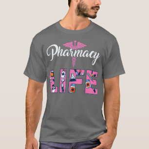 Pharmacister Gift Print Pharmacy Tech Medical Stud T Shirt