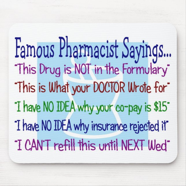 pharmacistordmousepad musmatta (Framsidan)