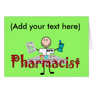 Pharmacistpinneperson--Gåvor Hälsningskort