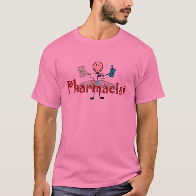 Pharmacistpinneperson--Gåvor T-shirt (Framsida)