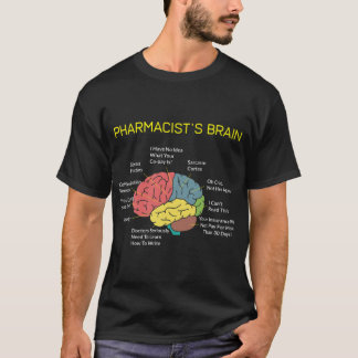 Pharmacists Brain Funny Pharmacist Pharmacy Techni T Shirt