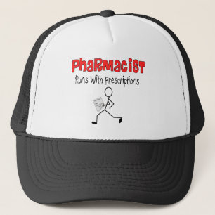 Pharmacistspringor med Precriptions gåvor Keps