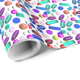 Pharmaciststudentengåva som slår in pappra Pills Presentpapper