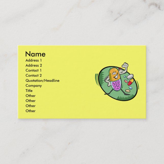 Pharmacistvisitkort Visitkort (Framsida)