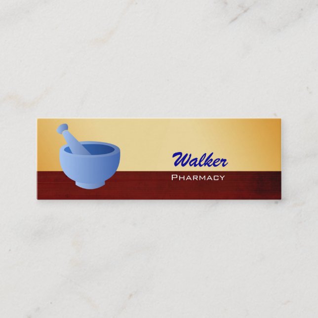 Pharmacistvisitkortar Mini Visitkort (Framsida)