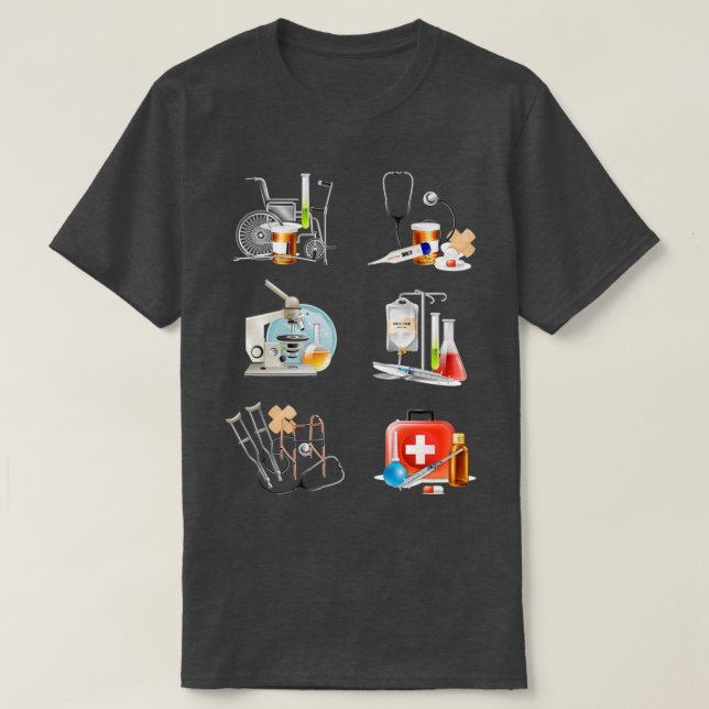 Pharmacology Heart Pack 3 T Shirt (Design framsida)