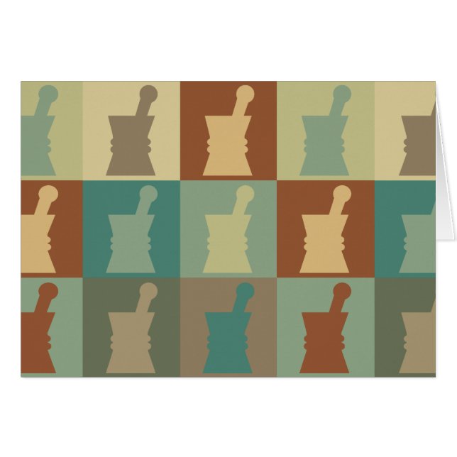 Pharmacologypopkonst Hälsningskort (Framsidan Horizontal)