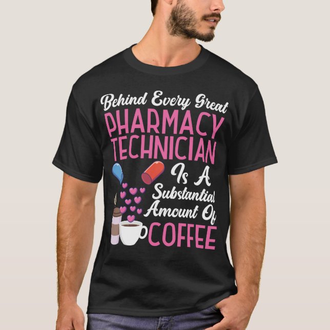Pharmacy bakom varje Underbar farmaceut T Shirt (Framsida)