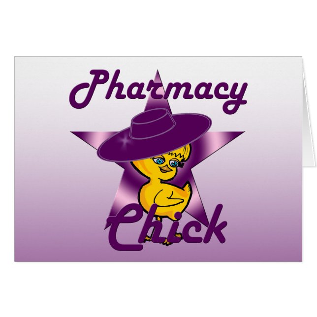 Pharmacy Chick #9 Hälsningskort (Framsidan Horizontal)