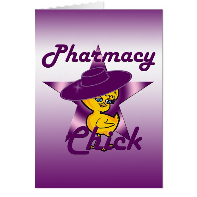 Pharmacy Chick #9 Hälsningskort (Framsidan)