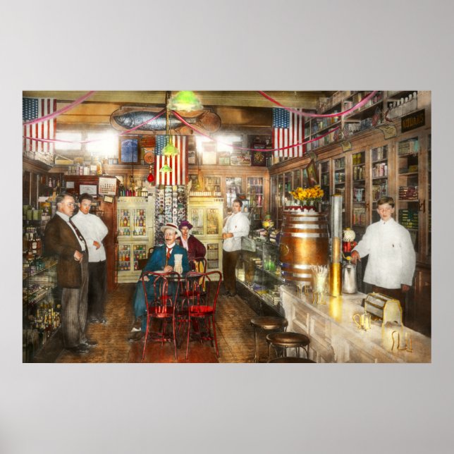 Pharmacy - Collins Pharmacy 1915 Poster (Framsidan)