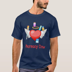Pharmacy Crew Angel Heart Pharmacy Technican Valen T Shirt