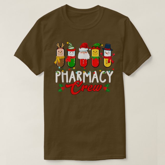 Pharmacy Crew Costume Pharmacy Technician Lycklig  T Shirt (Design framsida)