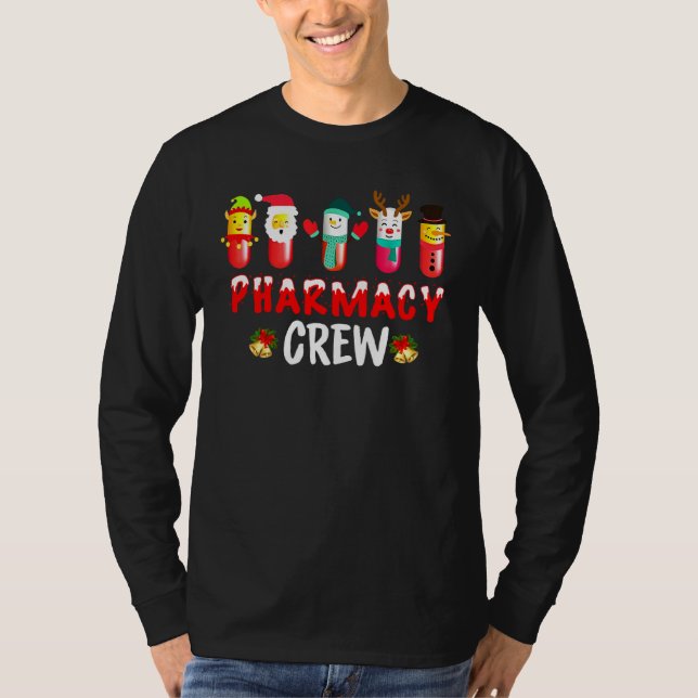 Pharmacy Crew Funny Pharmacists Tech Jul T Shirt (Framsida)