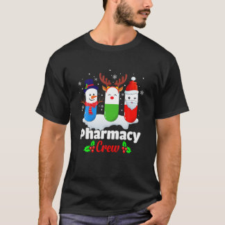 Pharmacy Crew jul Pills Snögubbe Reindeer San T Shirt